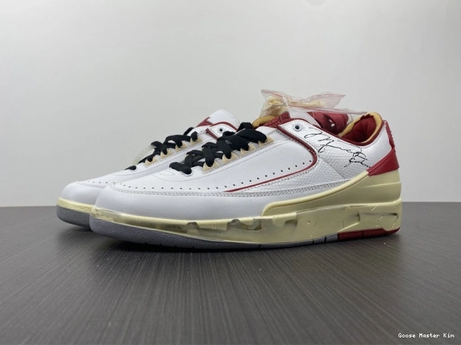 Off-White White Retro Jordan DJ4375-106 Red SP Low 2 0723